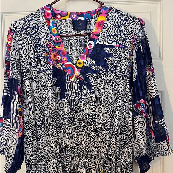 Colorful Patterned Dress - Picture 2 of 4